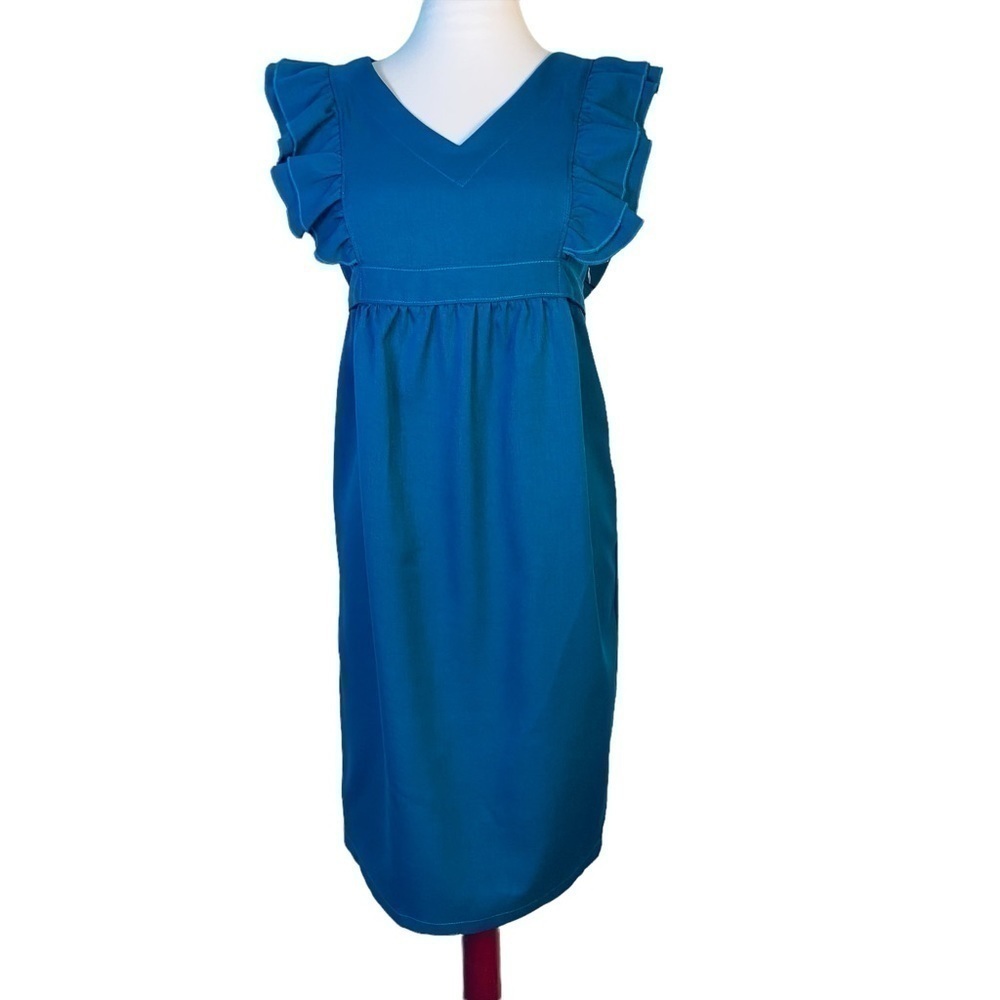 𝅺madelyn Maternity Ruffle Sleeve Dress Size M